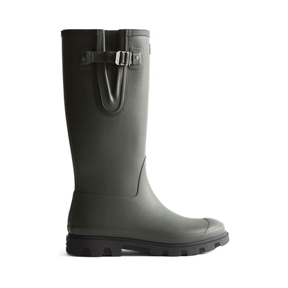 Hunter Field Downpour Adjustable Boot Womens - Dark Olive/Black