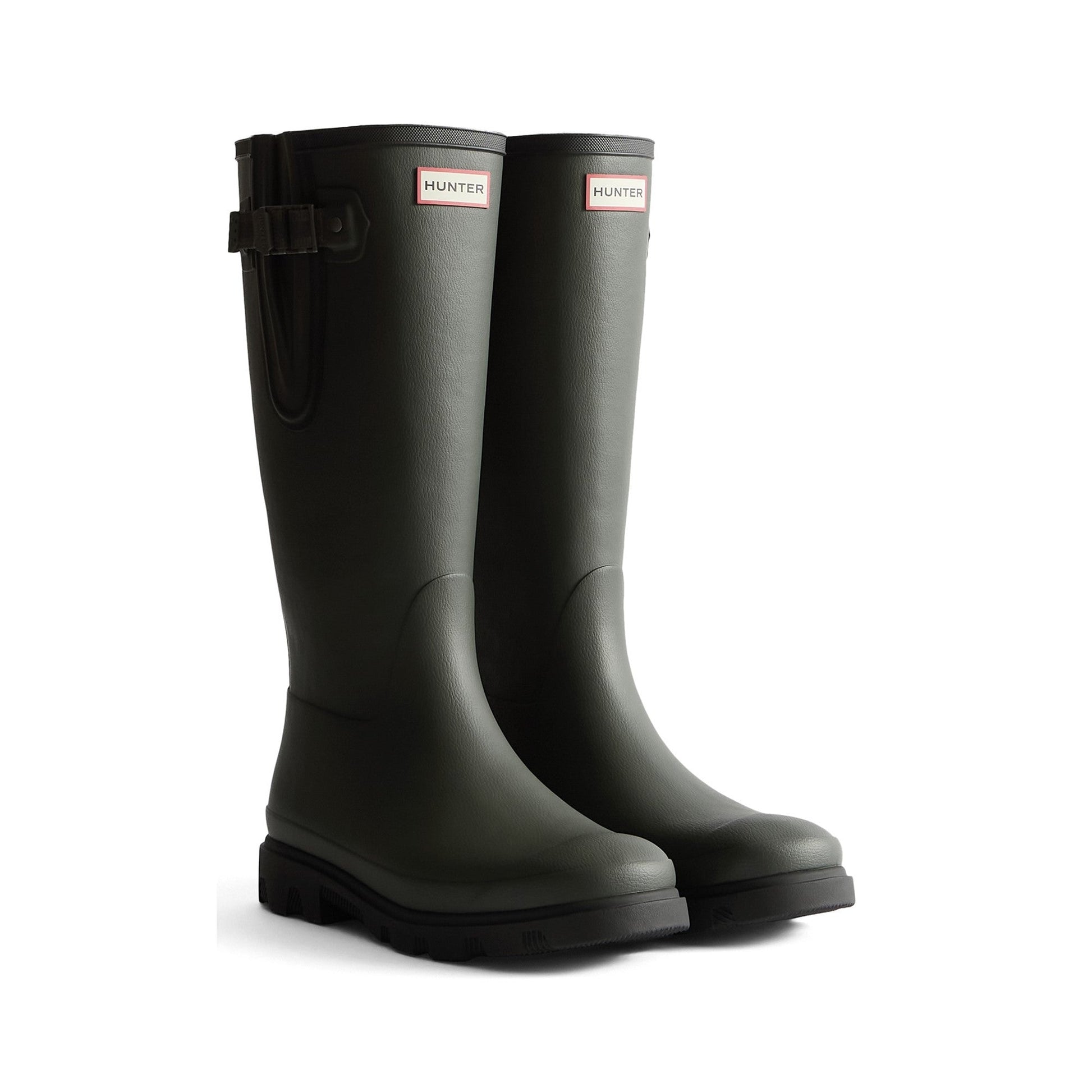 Hunter Field Downpour Adjustable Boot Womens - Dark Olive