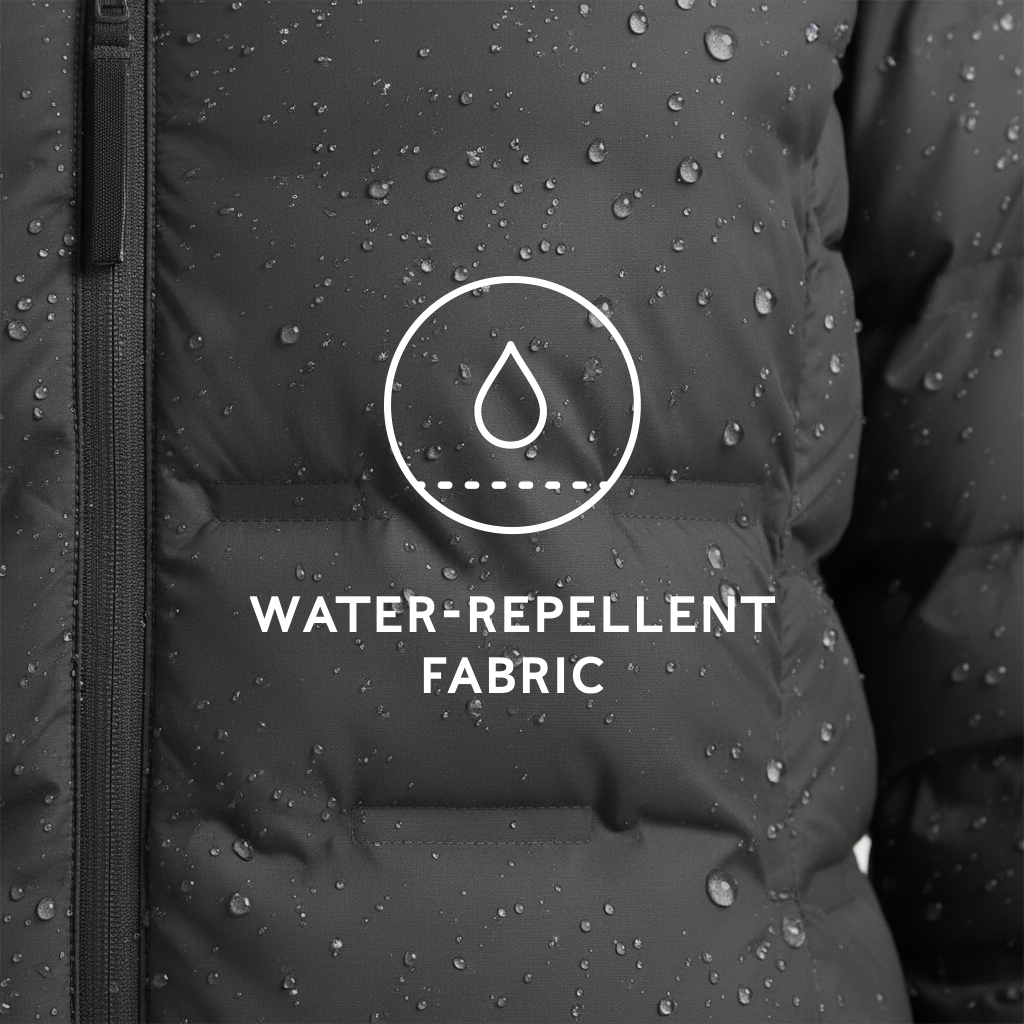 Palmer Womens Shower Resistant Insulated Jacket - Washed Black